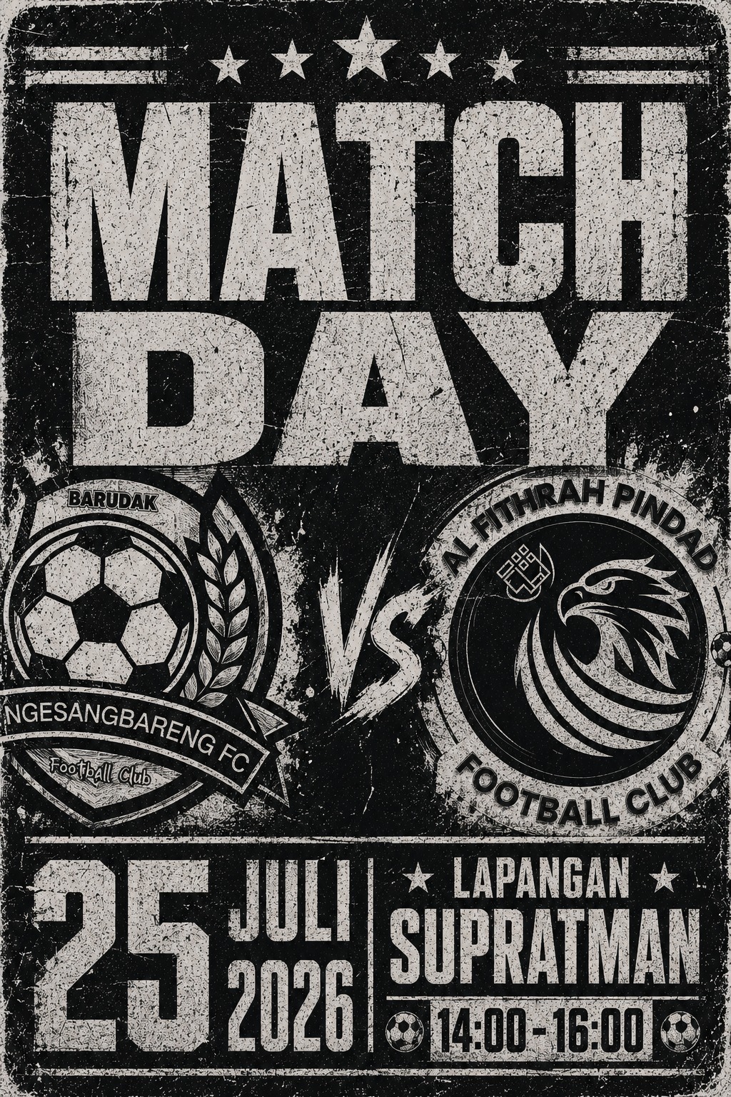 Foto ⚽ MATCH DAY ⚽ Sabtu, 25 Juli 2026
